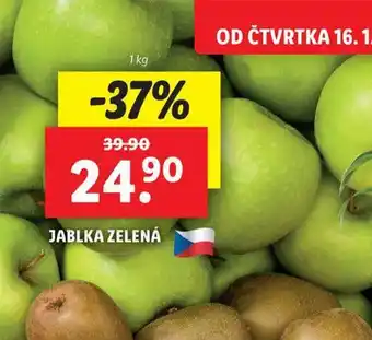 Lidl Jablka zelená nabídka