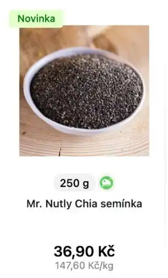 Mr. Nutly Chia semínka 250g