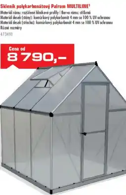 Uni Hobby Skleník polykarbonátový Palram MULTILINE nabídka