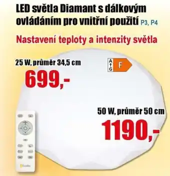 EVA LED světla Diamant s dálkovým ovládáním pro vnitřní použití nabídka