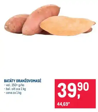 Makro Batáty oranžovomasé nabídka