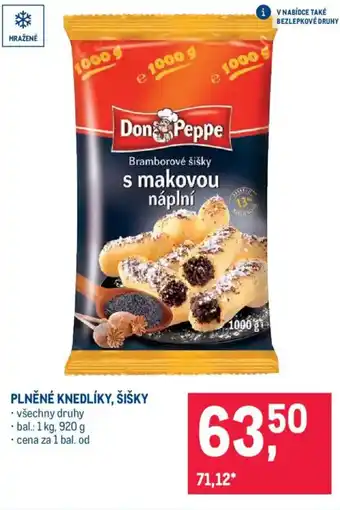 Makro Plněné knedlíky, šišky nabídka