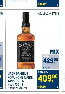 Makro Jack daniel's nabídka