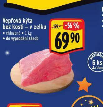 Albert Vepřová kýta bez kosti nabídka
