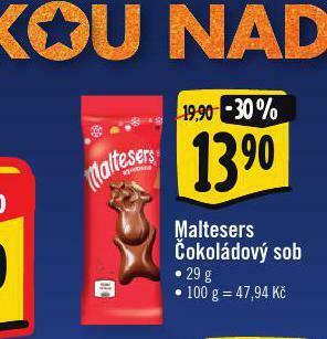 Albert Maltesers čokoládový sob nabídka