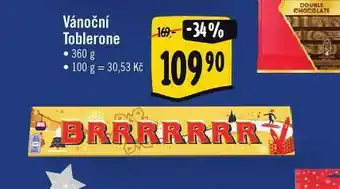 Albert Vánoční toblerone nabídka