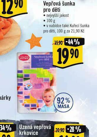 Albert Vepřová šunka pro děti nabídka