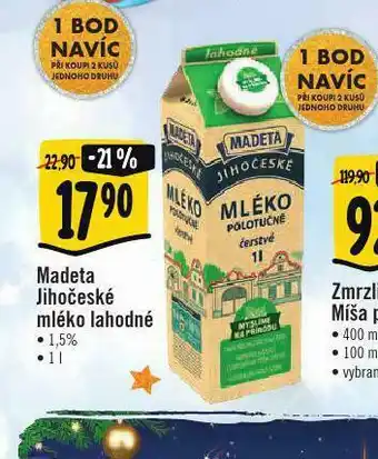 Albert Madeta jihočeské mléko lahodné nabídka