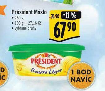 Albert Président máslo nabídka