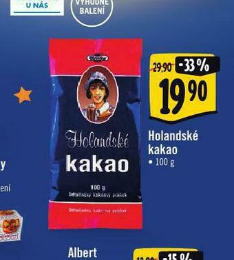 Albert Holandské kakao nabídka