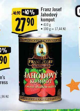 Albert Franz josef jahodový kompot nabídka
