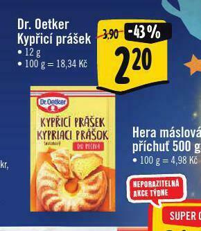 Albert Dr. oetker kypřící prášek nabídka