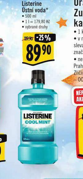 Albert Listerine ústní voda nabídka