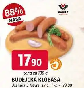 Trefa BUDĚJCKÁ KLOBÁSA 100g nabídka