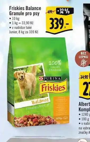 Albert Friskies balance granule rpo psy nabídka