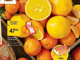 Tesco Pomeranče nabídka