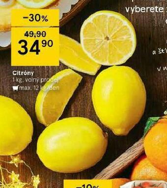 Tesco Citrony nabídka