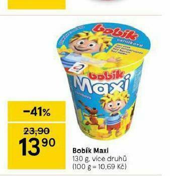 Tesco Bobík maxi nabídka