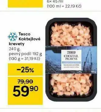 Tesco Tesco koktejlové krevety nabídka
