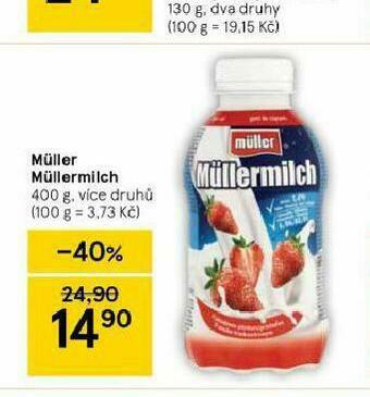 Tesco Müller müllermilch nabídka