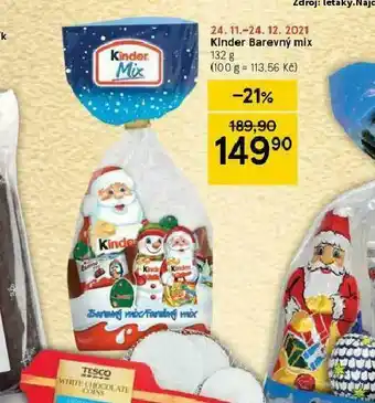 Tesco Kinder barevný mix nabídka