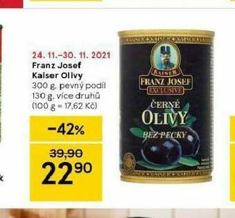 Tesco Franz josef kaiser olivy nabídka