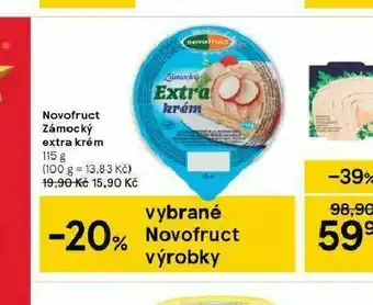 Tesco Novofruct zámecký extra krém nabídka