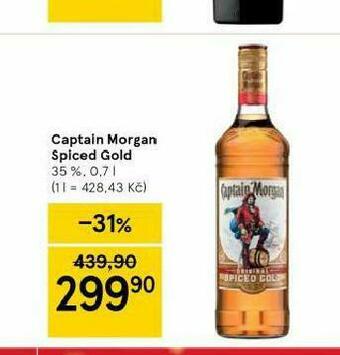 Tesco Captain morgan spiced gold nabídka