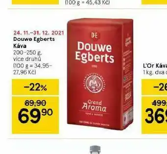 Tesco Káva douwe egberts grand aroma nabídka