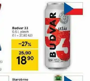 Tesco Budvar 33 nabídka