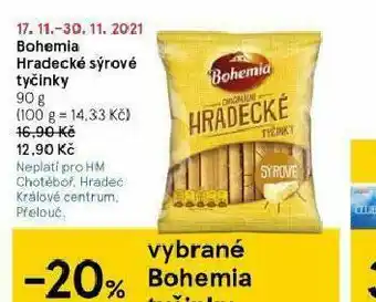 Tesco Bohemia hradecké sýrové tyčinky nabídka