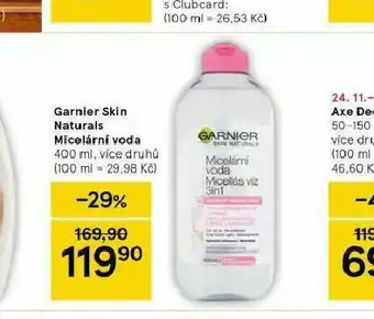 Tesco Garnier skin naturals micelární voda nabídka