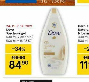 Tesco Dove sprchový gel nabídka