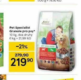 Tesco Pet specialist granule pro psy nabídka