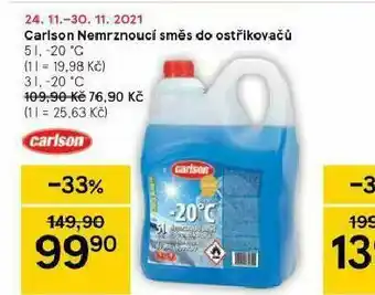 Tesco Carlson nemrznoucí směs do ostřikovačů nabídka