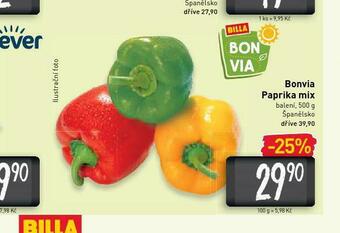Billa Bonavita paprika mix nabídka