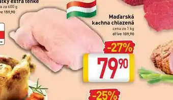 Billa Maďarská kachna chlazená nabídka