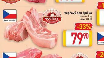 Billa Vepřový bok špička nabídka