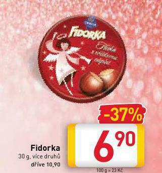 Billa Fidorka nabídka