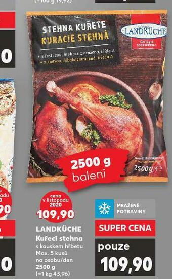 Kaufland Kuřecí stehna s kousky hřbetu nabídka