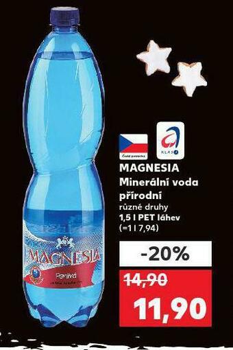 Kaufland Magnesia přírodní nabídka