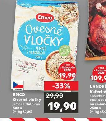 Kaufland Emco ovesné vločky nabídka