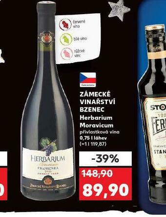 Kaufland Zámecké vinařství bzenec nabídka