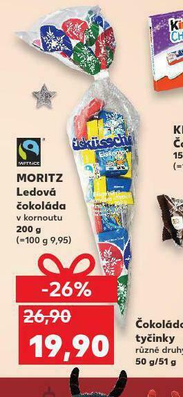 Kaufland Moritz ledová čokoláda nabídka