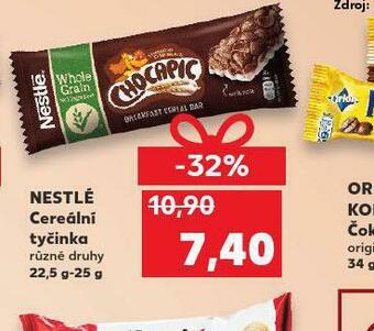 Kaufland Nestlé cereální tyčinky nabídka