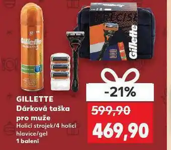 Kaufland Gillette dárková taška pro muže nabídka