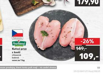 Kaufland Kuřecí prsa s kostí nabídka