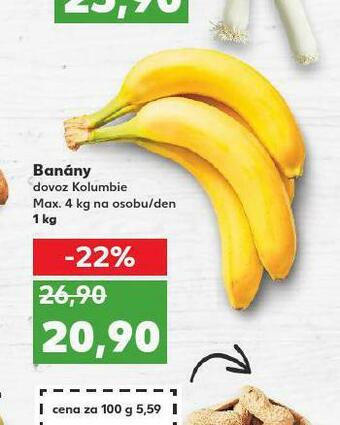 Kaufland Banány nabídka