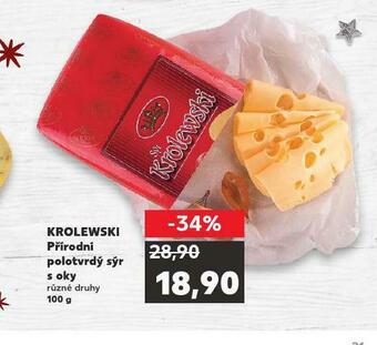 Kaufland Krolewski přírodní sýr nabídka