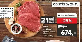 Kaufland Irská svíčková nabídka